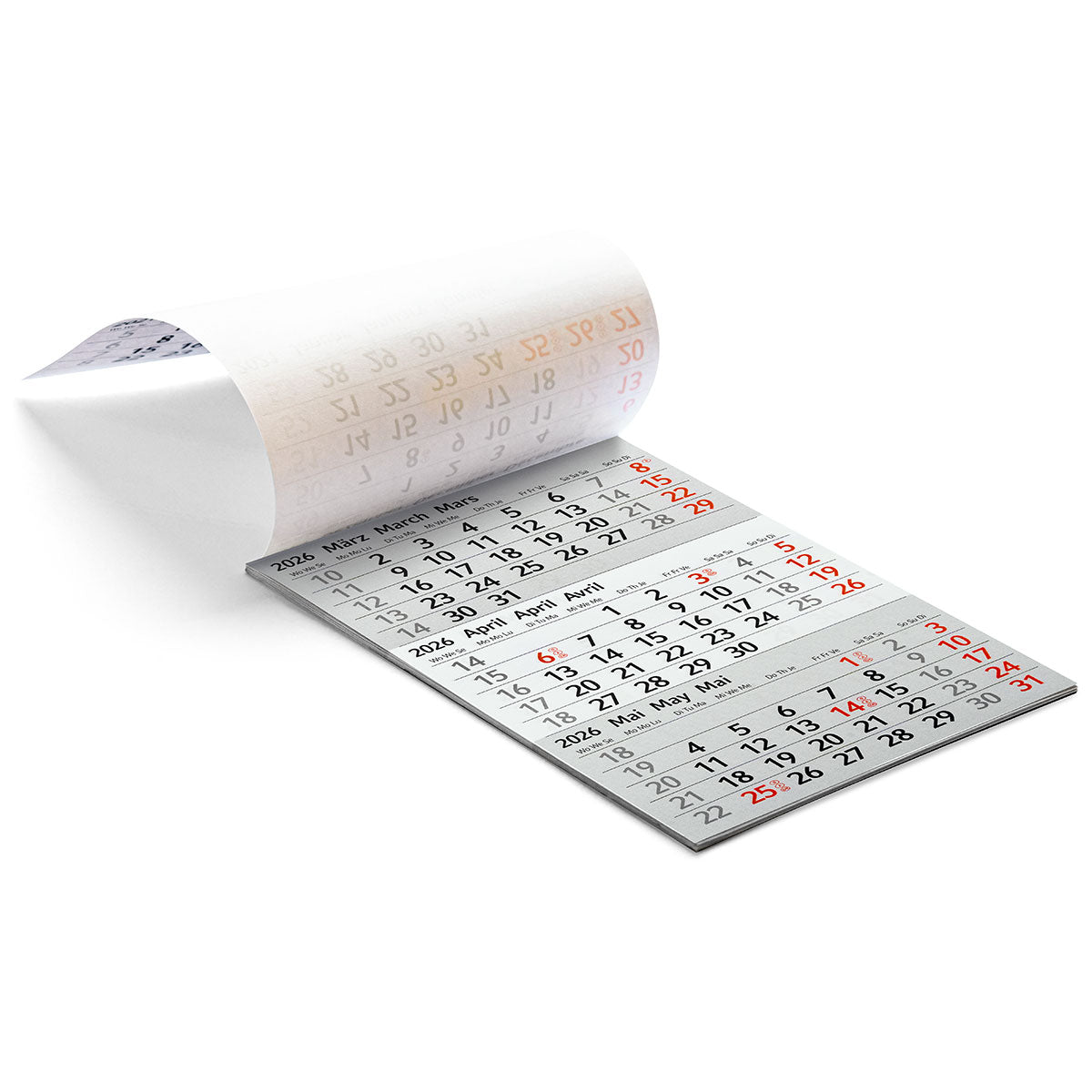 neuland-3-monats-kalender-9-5-x-13-5-cm-magnetisch-f-r-mag-a-pin image 1