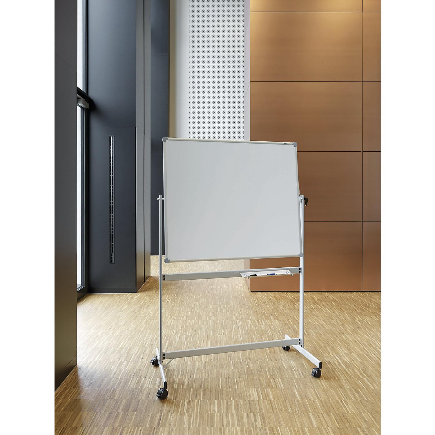 maul-whiteboard-wendetafel-maulpro-mobil-120-x-100-cm-wei-beidseitig image 3