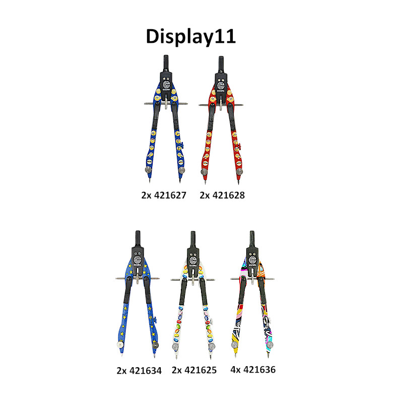 ecobra-schnellverstell-zirkel-new-master-display11-12-st-ck-mit-motiv image 2