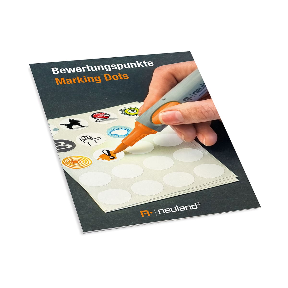 neuland-bewertungspunkte-wei-selbstklebend-20-mm-39-mm image 1