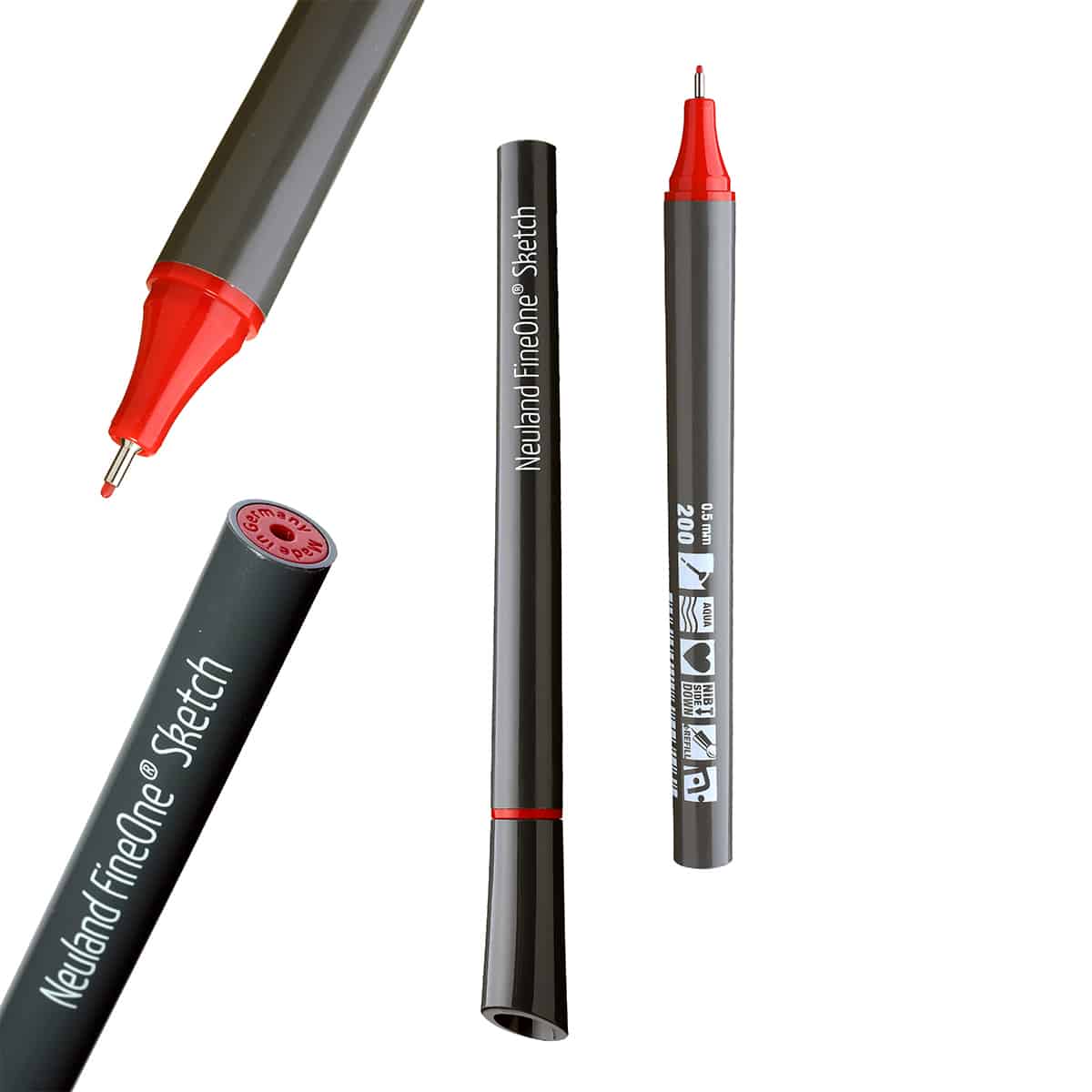 neuland-fineone-sketch-fineliner-0-5-mm-nylonspitze-10er-farb-set image 6