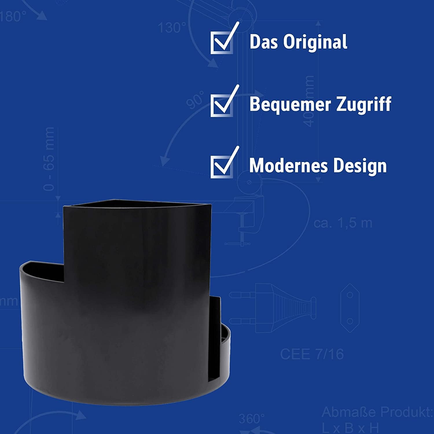 maul-maulrundbox-recycling-stiftek-cher-schwarz-6-f-cher-rund image 3