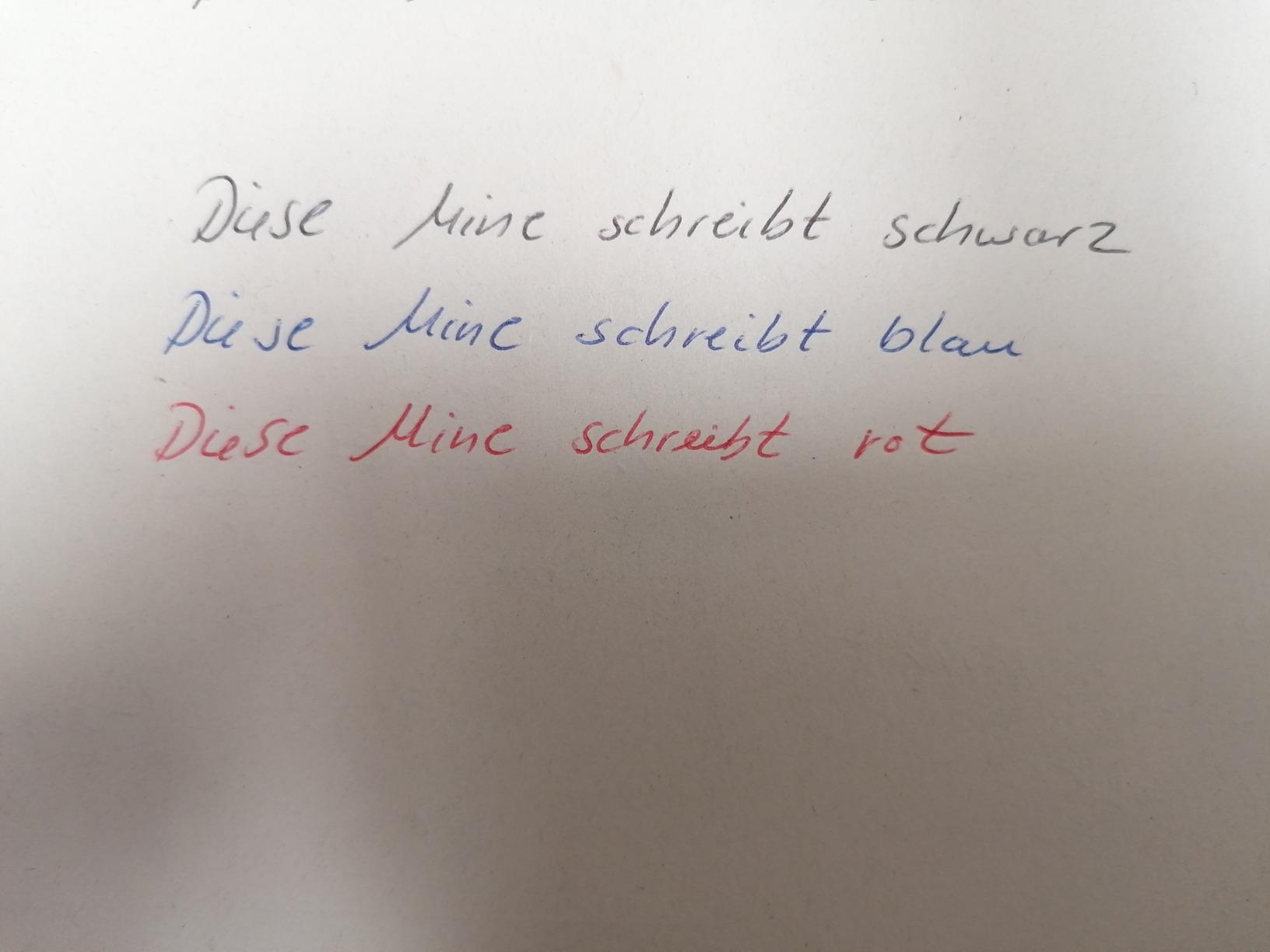 Zwei Farben top, eine enttäuscht