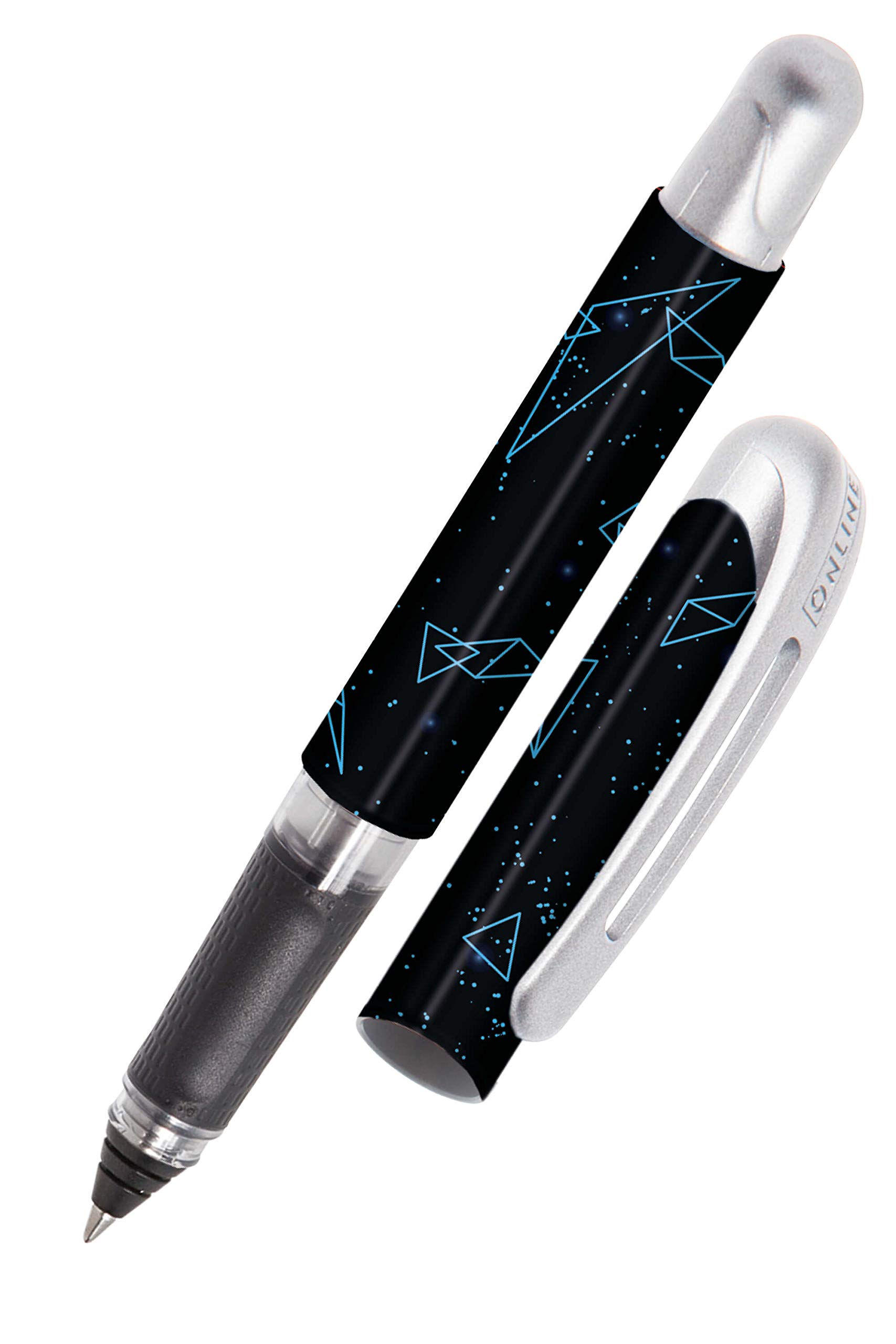 online-college-rollerball-metallic-black-ergonomischer-tintenroller image 8
