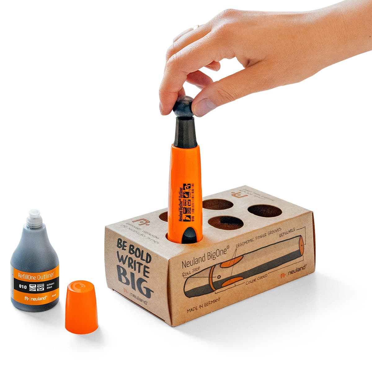 neuland-bigone-outliner-sixpack-u5-mix-keil-pinselspitze image 3