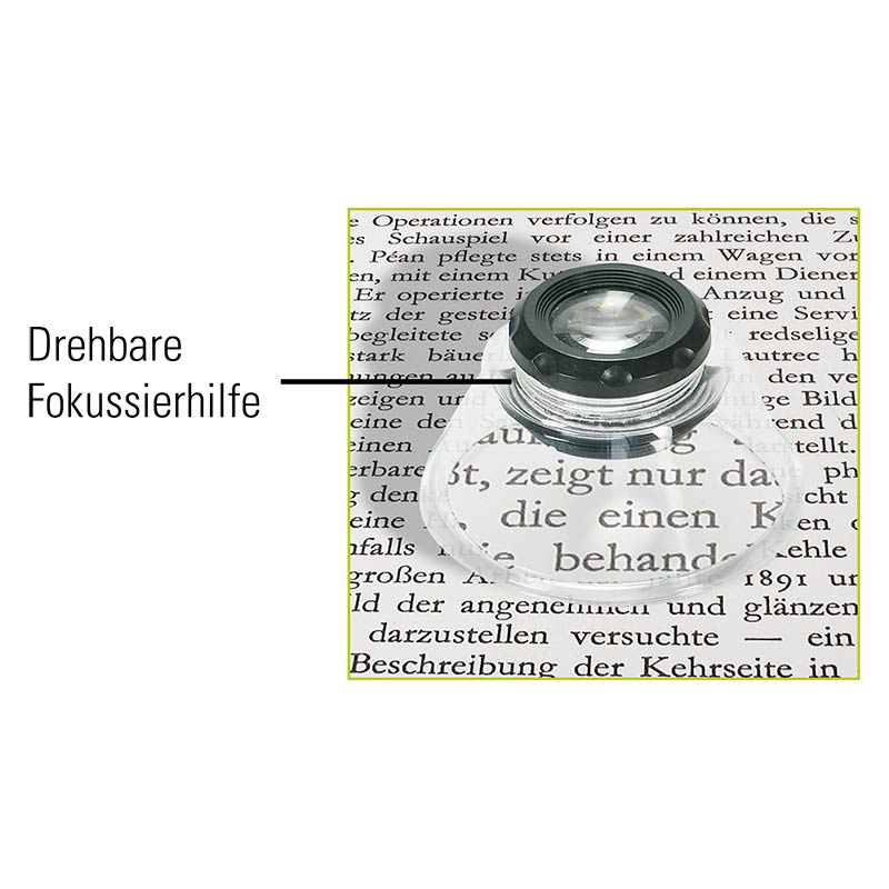 ecobra-standlupe-10x-linse-20-mm-mit-drehbarer-fokussierhilfe image 2