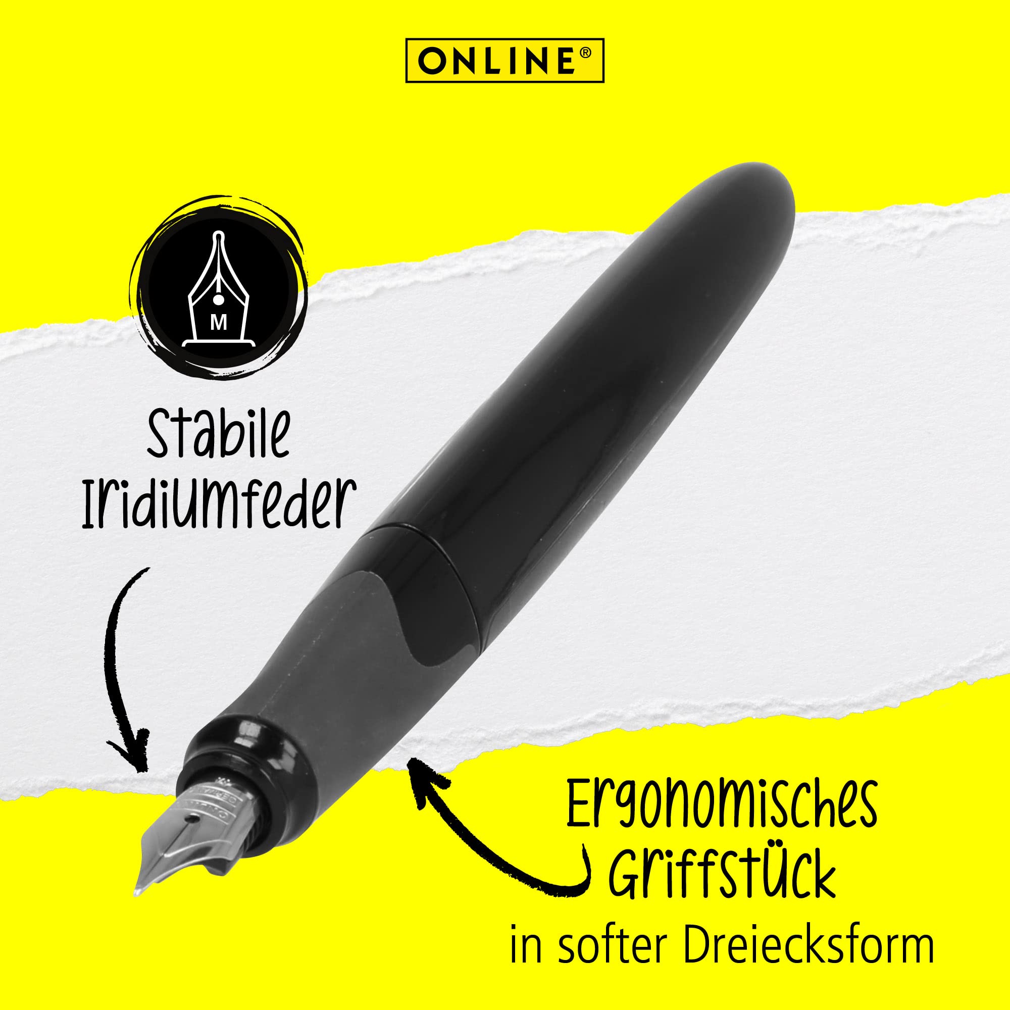 online-f-ller-air-schwarz-dreieck-iridium-feder-m image 2