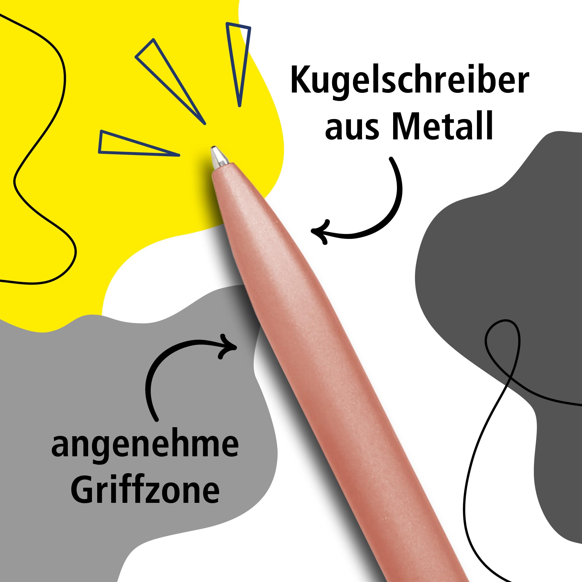 online-octopen-kugelschreiber-metall-rosegold-g2-mine-blau image 2