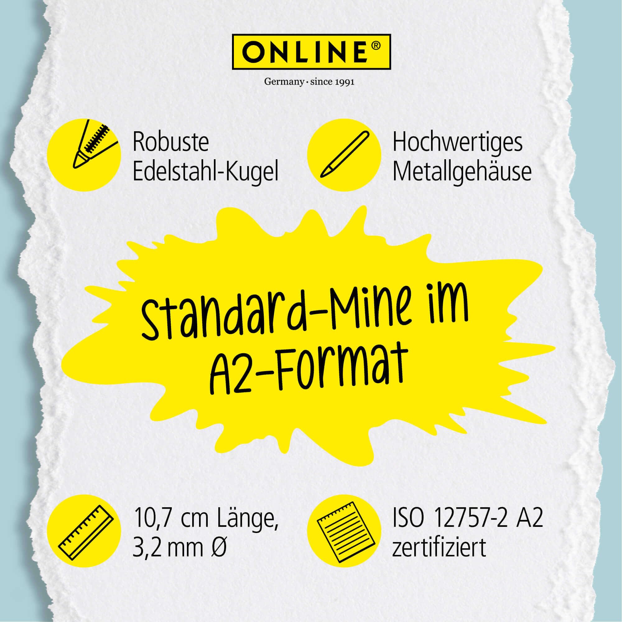 online-vision-kugelschreiber-ersatzminen-a2-gr-n-m-2er image 4