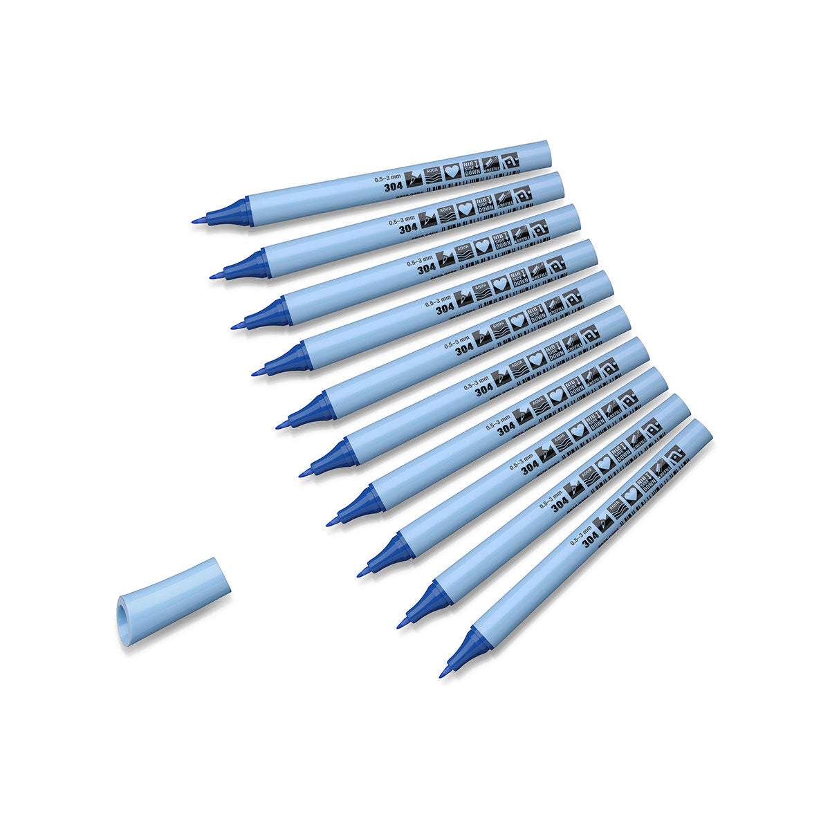 neuland-fineone-flex-fineliner-0-5-3-mm-10er-uni-set image 2