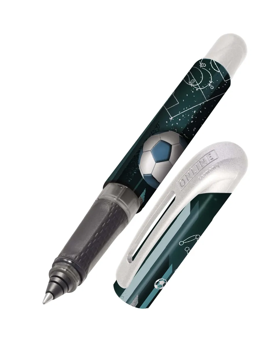 online-college-tintenroller-fu-ball-mit-patrone-blau image 1