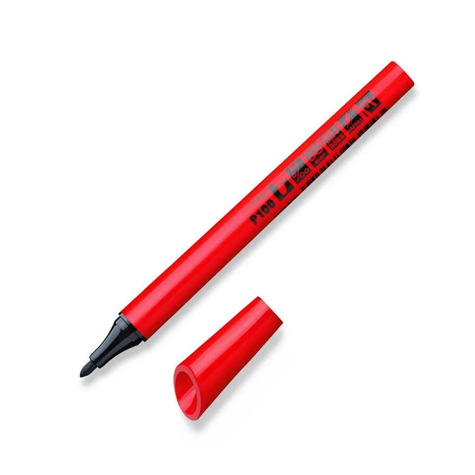 neuland-fineone-round-nib-1mm-estatics-fineliner-p100-schwarz image 1