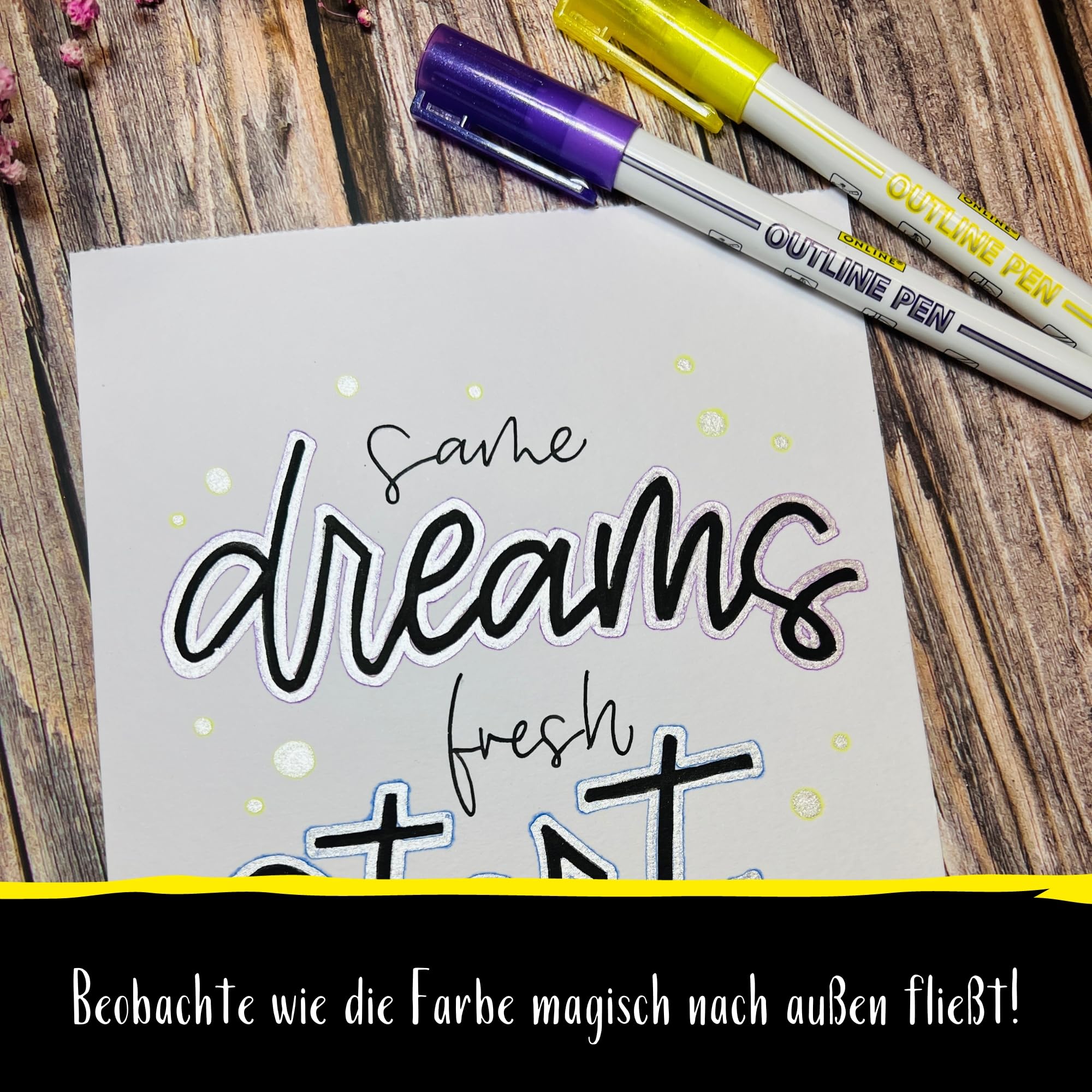 online-outline-pens-glitzerstifte-metallic-6-farben image 3