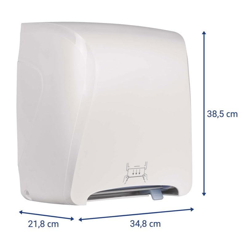 maul-handtuchrollenspender-maulcare-wei-bis-760-blatt-bruchsicher image 2