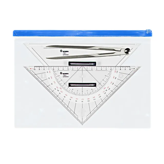 ecobra-ausbildungs-set-705300-marinezirkel-kurs-und-anlegedreieck-klein image 1
