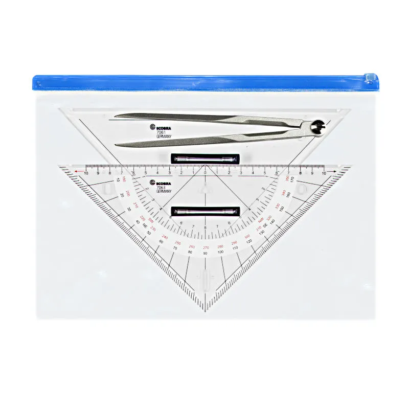 ecobra-ausbildungs-set-705300-marinezirkel-kurs-und-anlegedreieck-klein image 1
