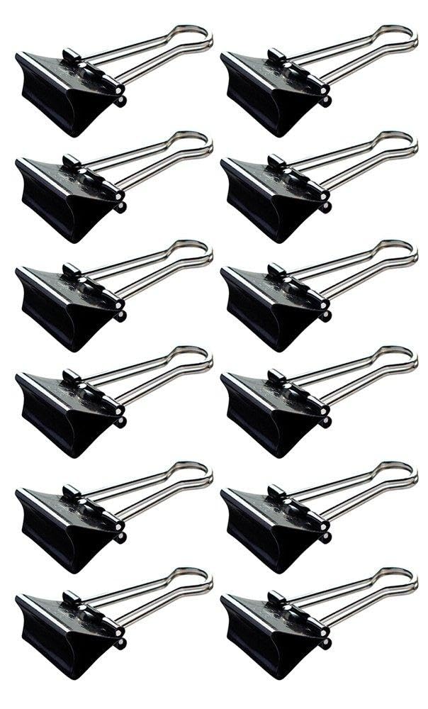 maul-foldback-klemmer-25-mm-schwarz-12-st-ck-metallclips-bis-90-blatt image 3