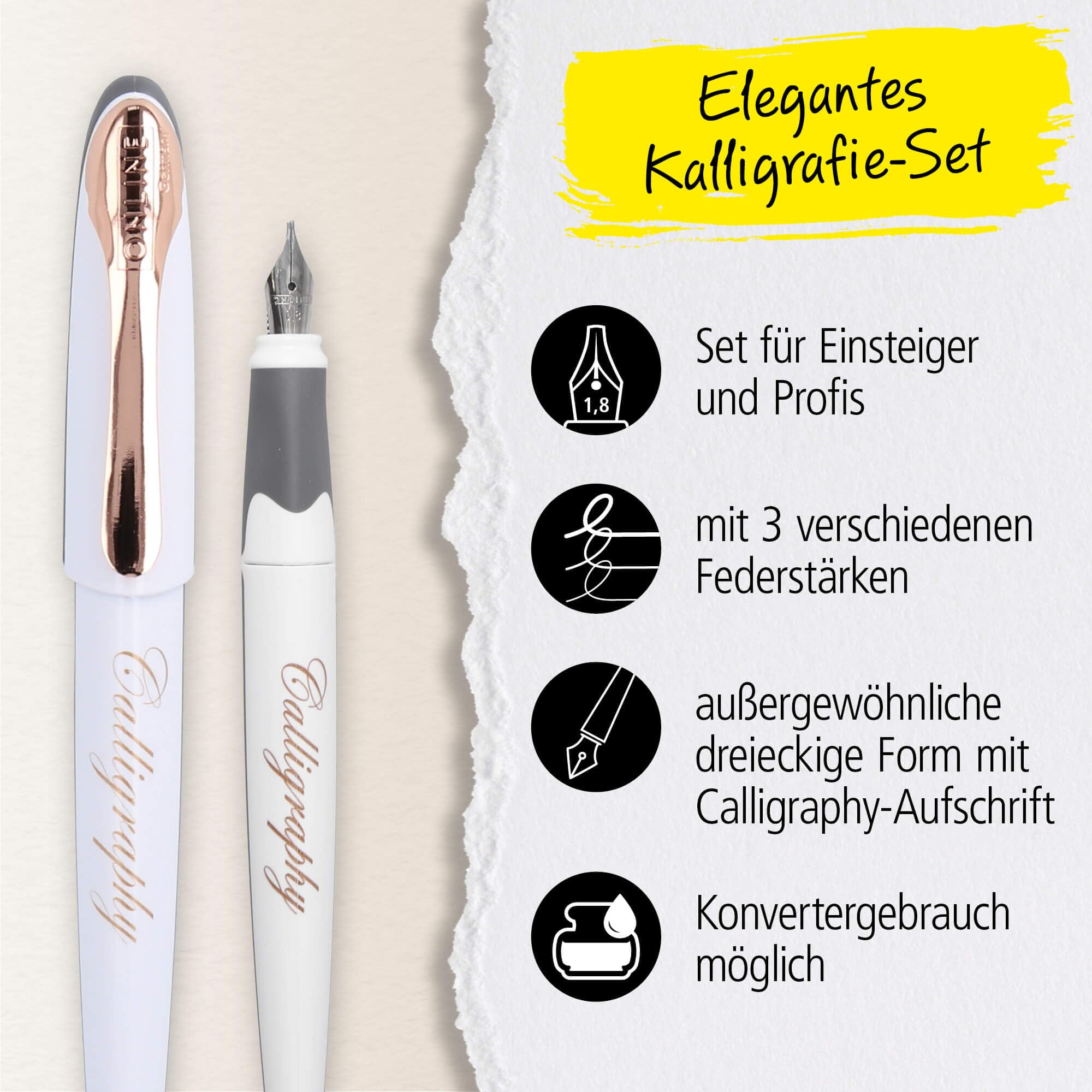 online-air-kalligrafie-set-white-rose-sch-nschreibf-ller-mit-3-federn image 2