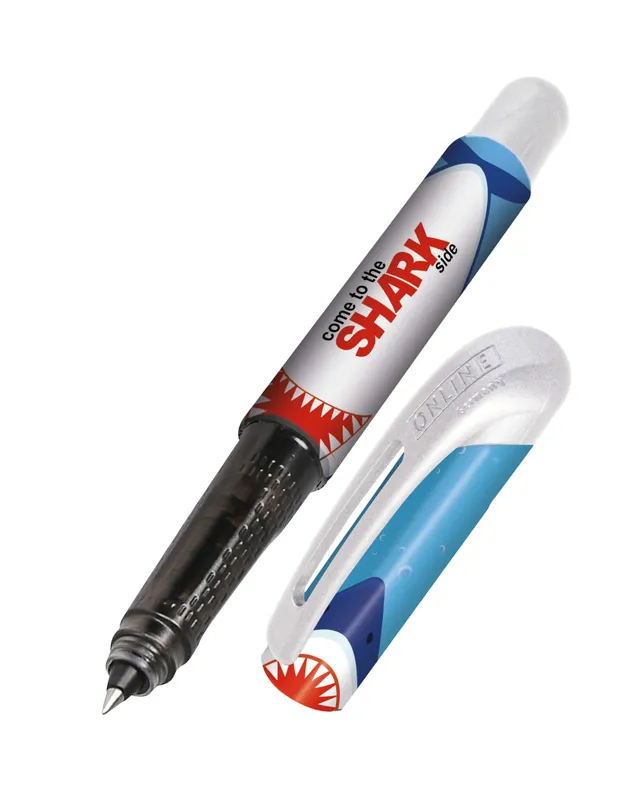 online-college-shark-tintenroller-0-5-mm-ergonomisch-hai-design image 1