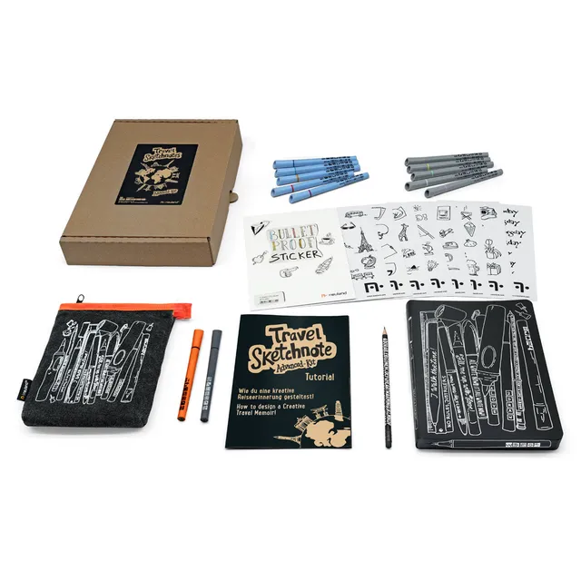 neuland-travel-sketchnotes-advanced-kit-reiseset image 1