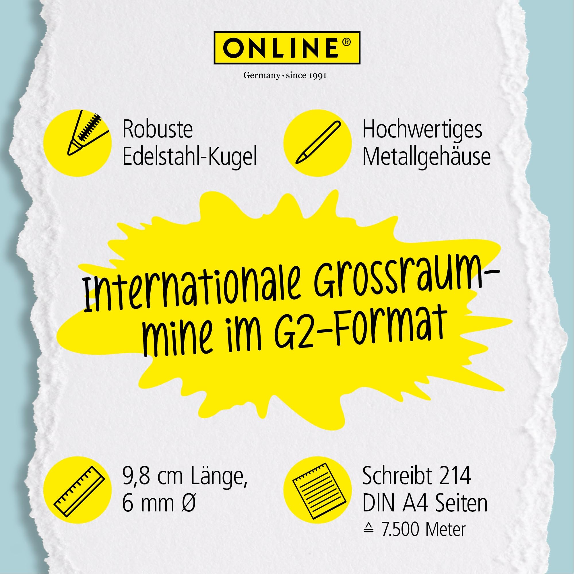 online-g2-gro-raum-kugelschreiberminen-6er-set-m-blau-schwarz-rot image 4