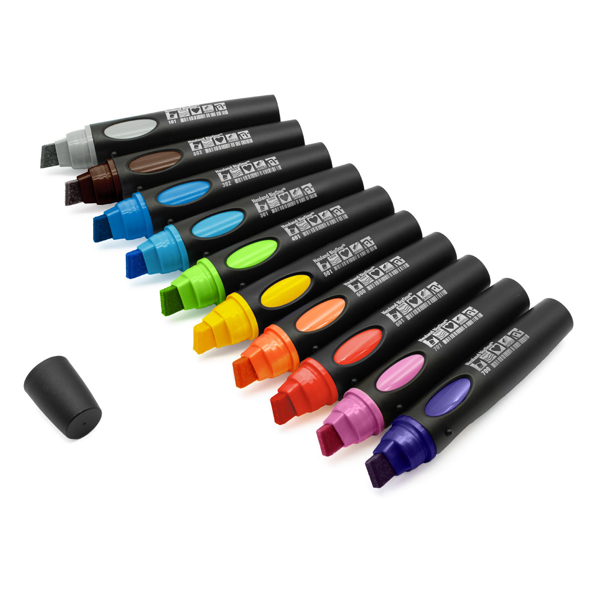 neuland-bigone-moderationsmarker-10er-farb-set-keilspitze-6-12-mm image 2