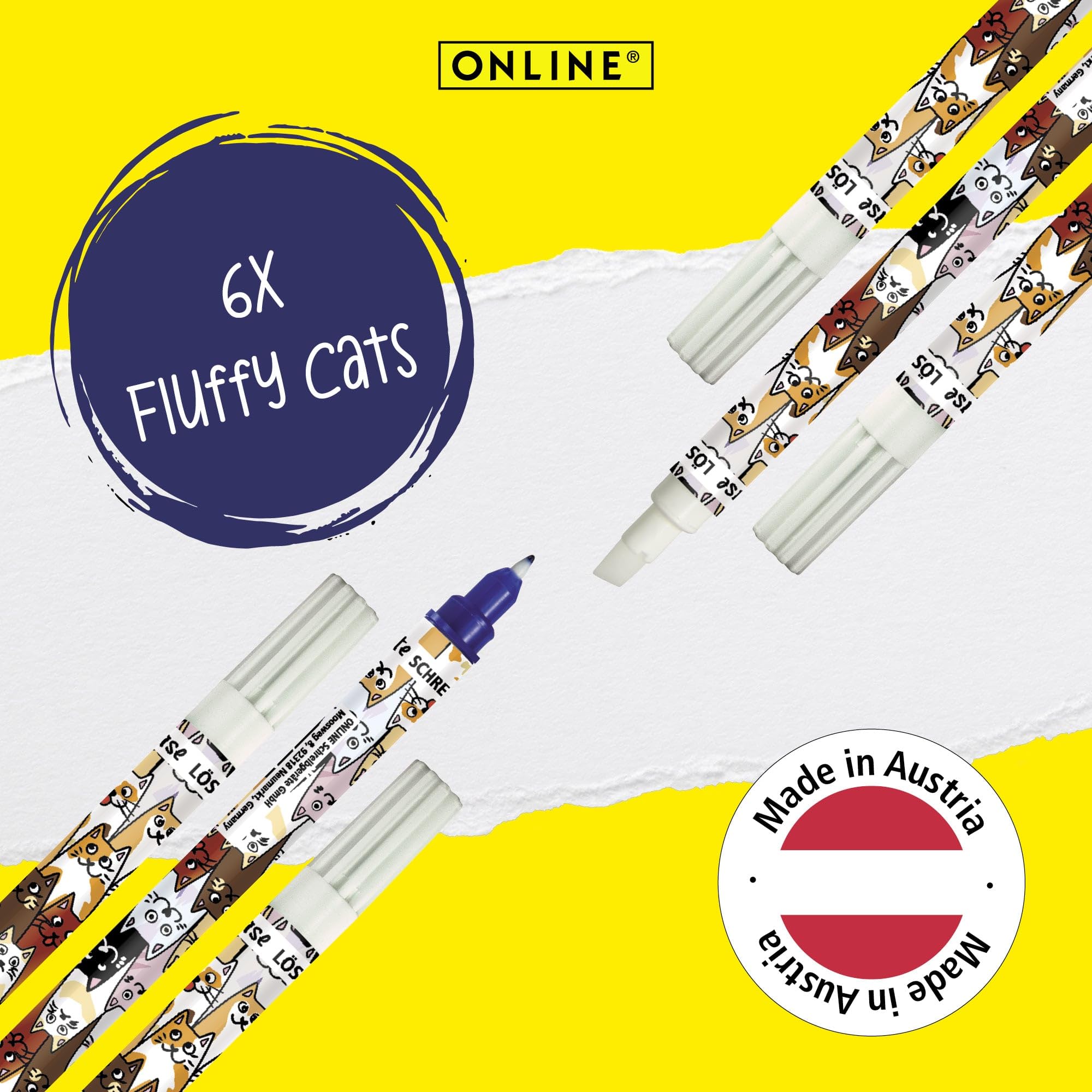 online-tintenl-scher-fluffy-cats-6er-pack-tintenkiller-blau image 4