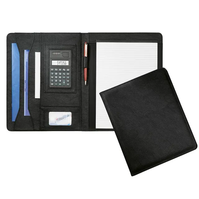ecobra-konferenzmappe-din-a4-eleganz-mit-solar-taschenrechner-315-x-244-x-15-mm image 1