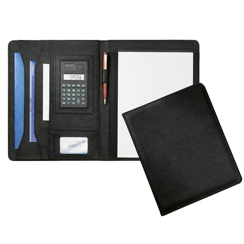 ecobra-konferenzmappe-din-a4-eleganz-mit-solar-taschenrechner-315-x-244-x-15-mm image 1