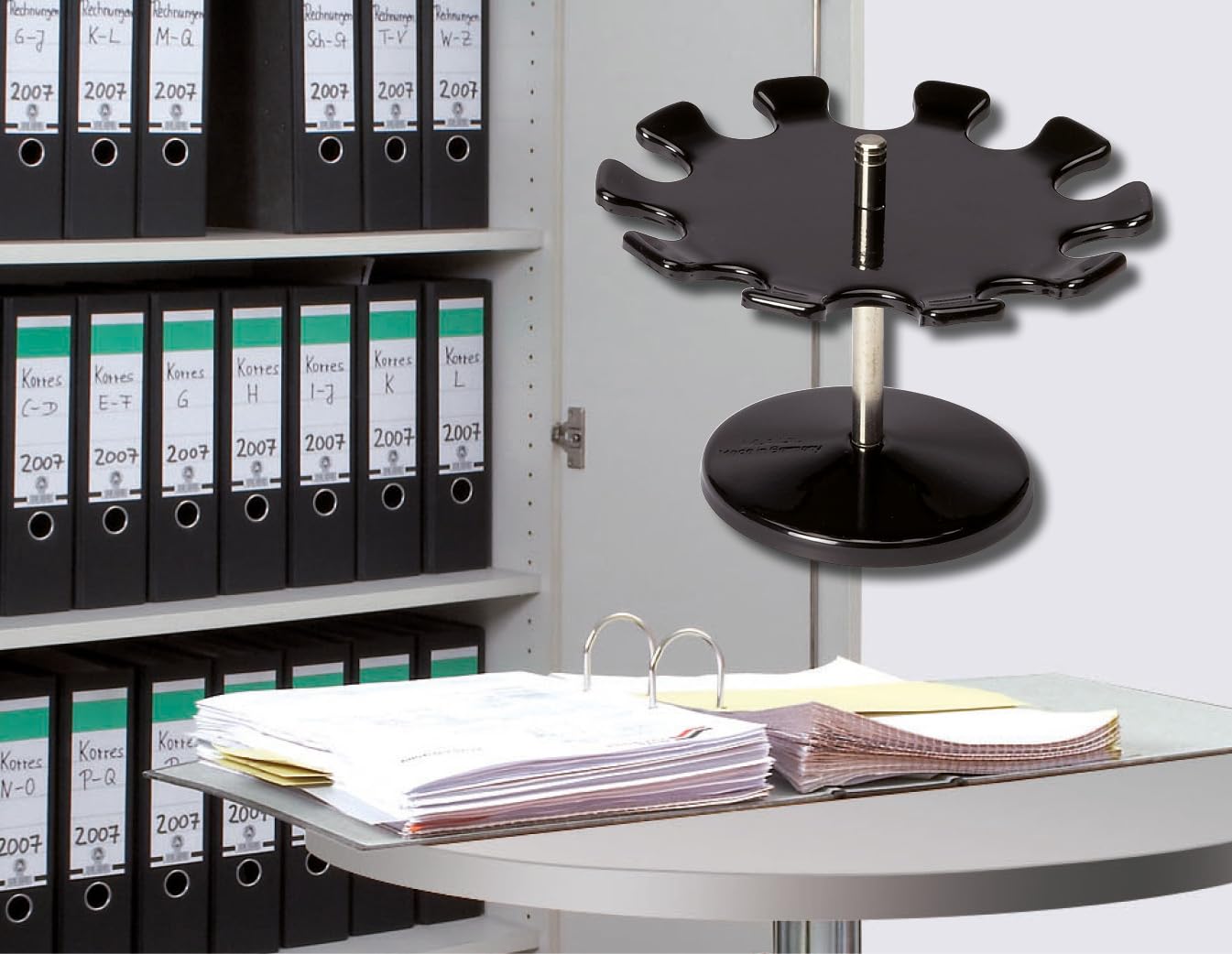 maul-maulstandard-stempeltr-ger-rund-schwarz-metall-360-grad image 3