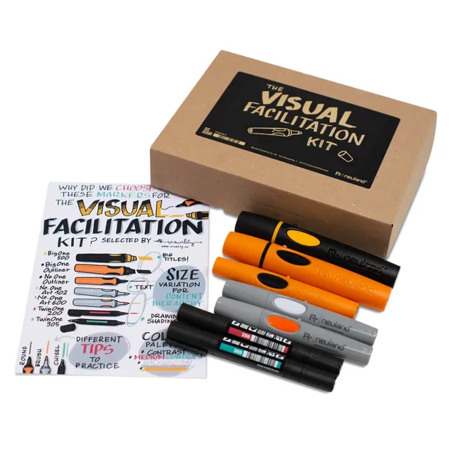 neuland-visual-facilitation-kit-profi-marker-set-7-teilig image 1