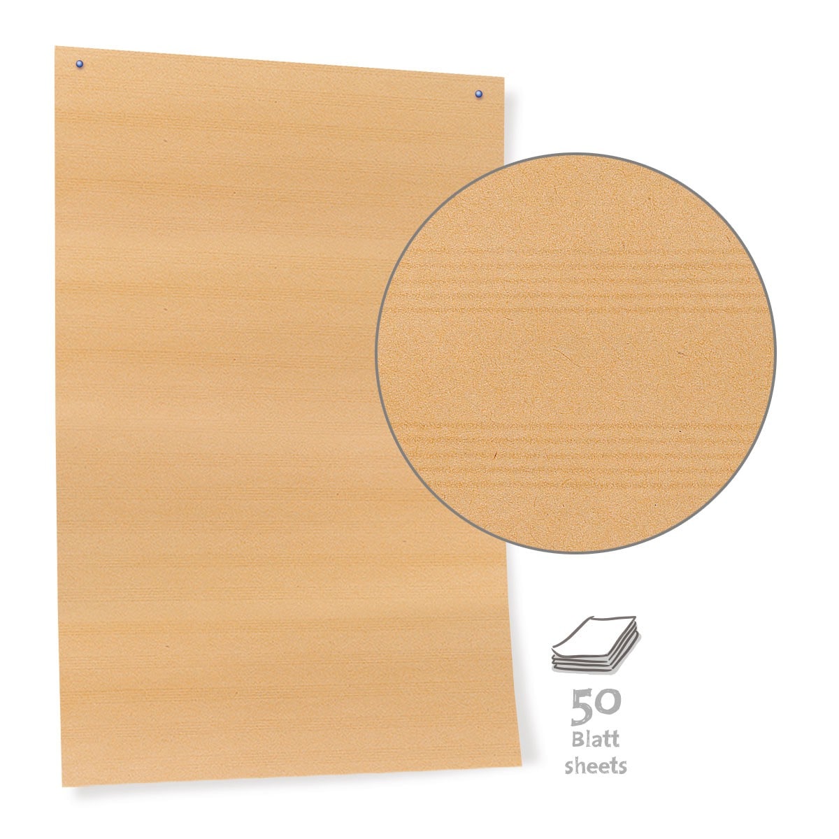neuland-pinnwand-papier-beige-mit-linienstruktur-116x140-cm image 3