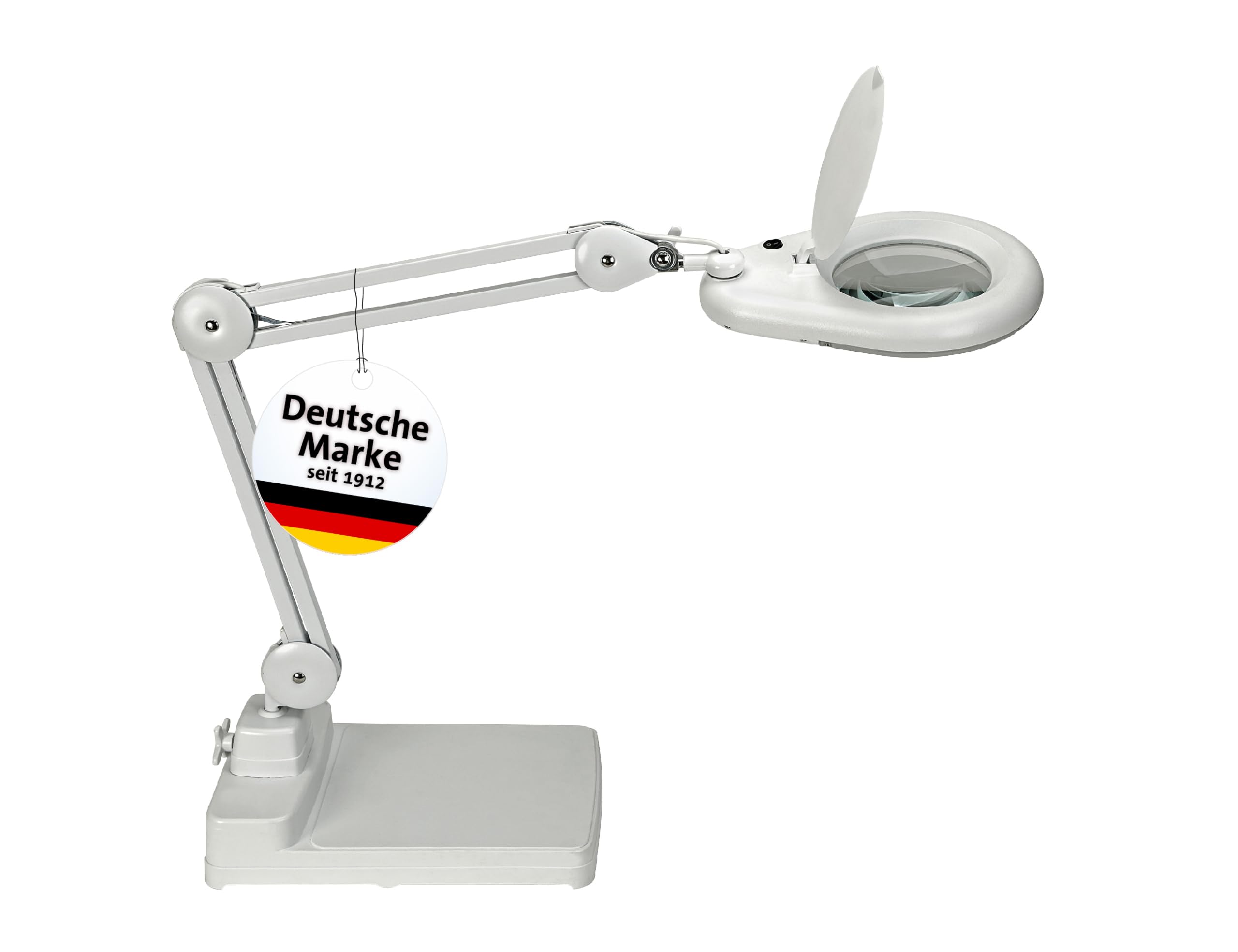 maul-maulviso-led-lupenlampe-wei-mit-tischklemme-echtglas image 8