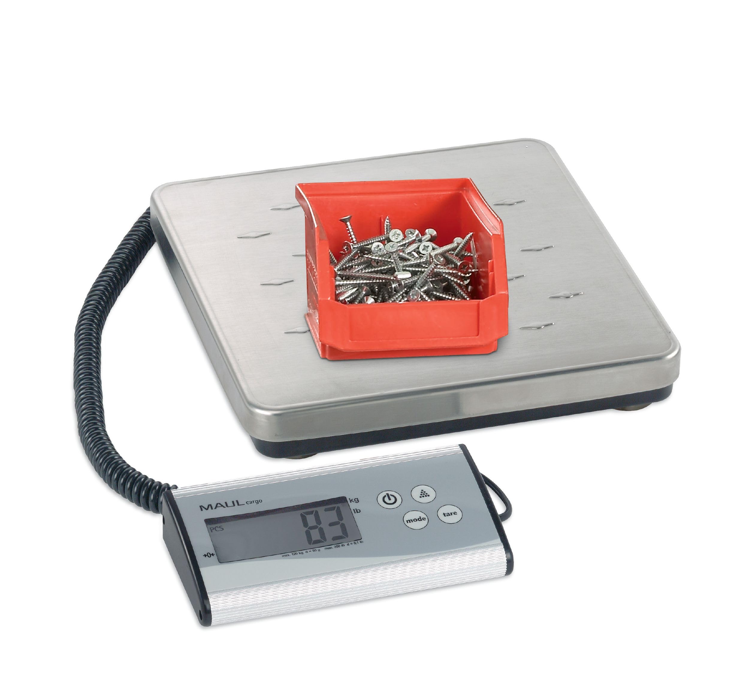 maulcargo-paketwaage-digital-120-kg-silber-kabellos-lcd-edelstahl image 5