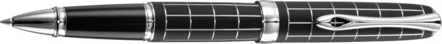 diplomat-excellence-a-plus-tintenroller-raute-guillochiert-lapis-schwarz image 1