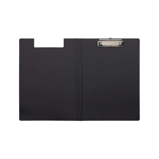 maul-schreibmappe-a4-maulbalance-schwarz-klemmmechanik-hochformat image 1