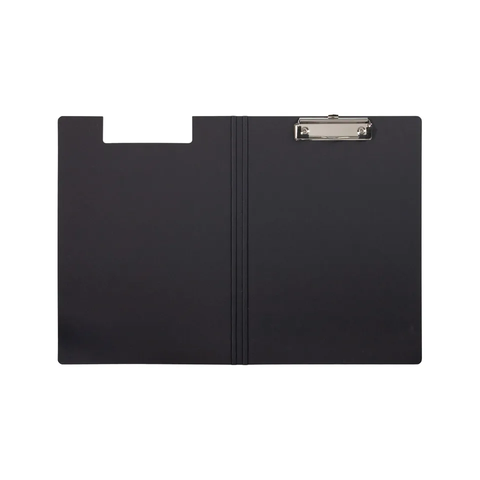 maul-schreibmappe-a4-maulbalance-schwarz-klemmmechanik-hochformat image 1
