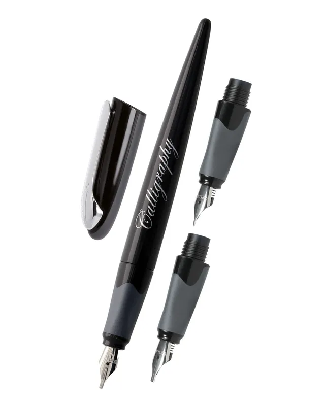 online-air-kalligraphie-set-schwarz-mit-3-federn-0-8-1-4-1-8-mm image 1
