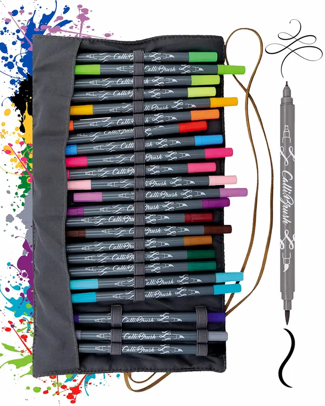 online-calli-brush-handlettering-set-24-brush-pens image 1
