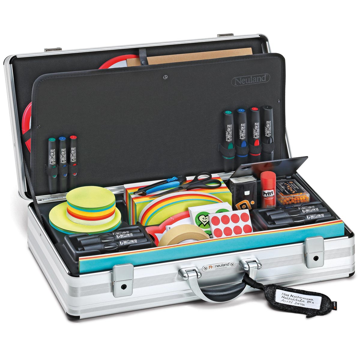 neuland-moderatorenkoffer-modcase-pin-it-aluminiumkoffer-komplett-ausgestattet image 1