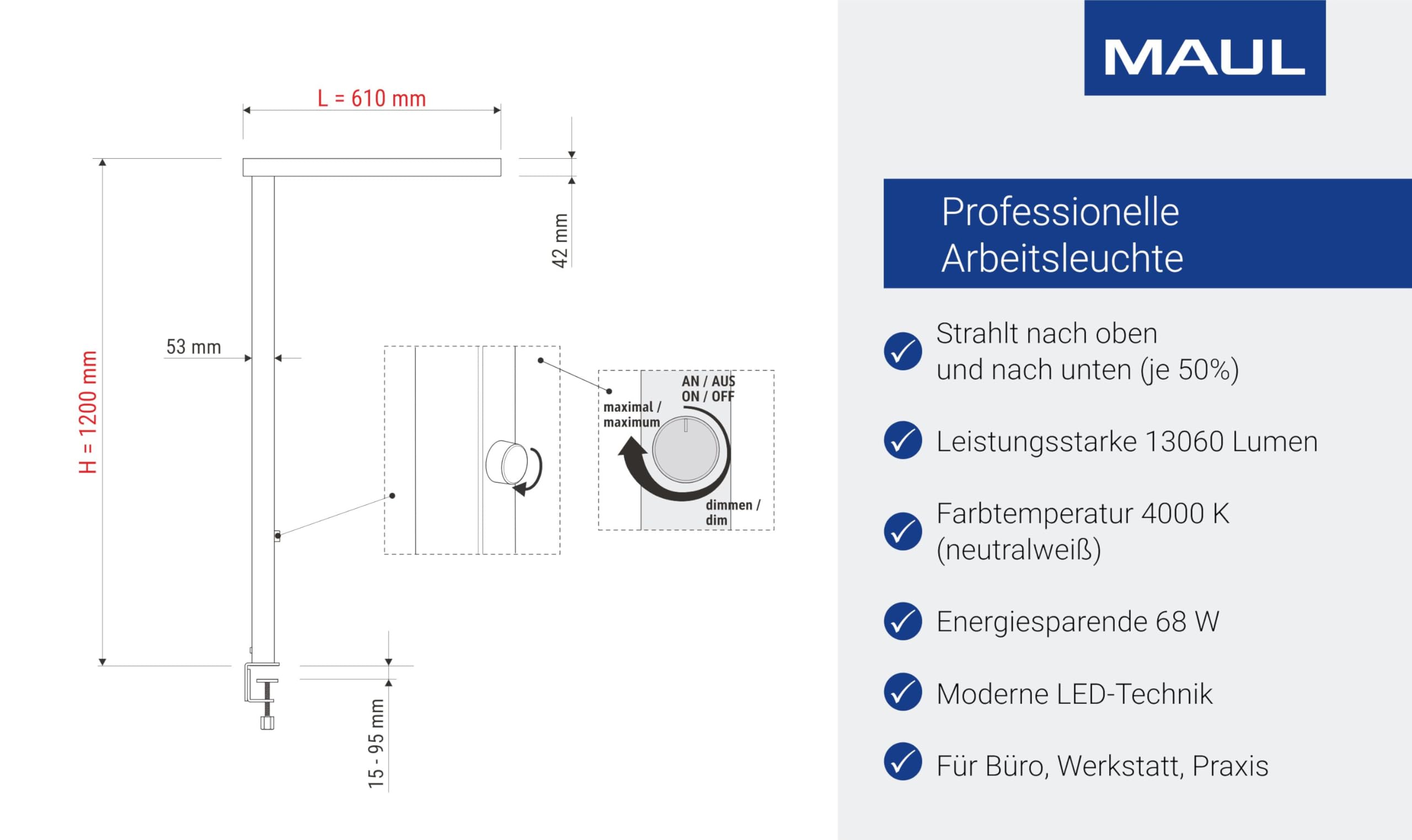 maul-mauljaval-led-schreibtischlampe-silber-dimmbar-mit-tischklemme image 3