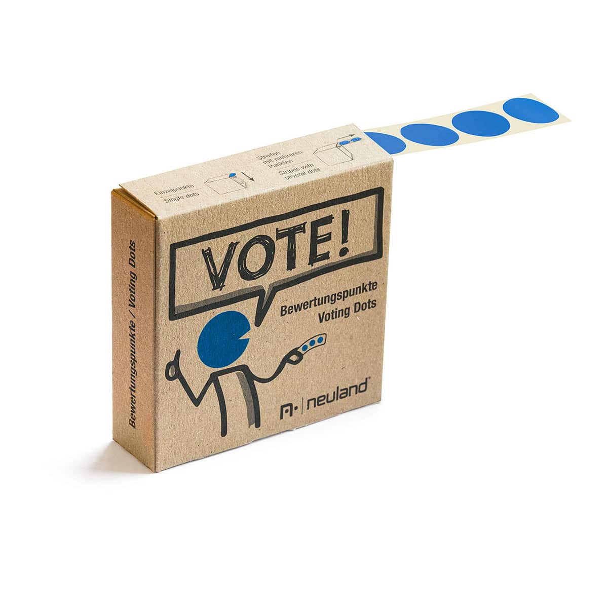 neuland-bewertungspunkte-20-mm-rolle-1-000-klebepunkte-in-spenderbox image 2