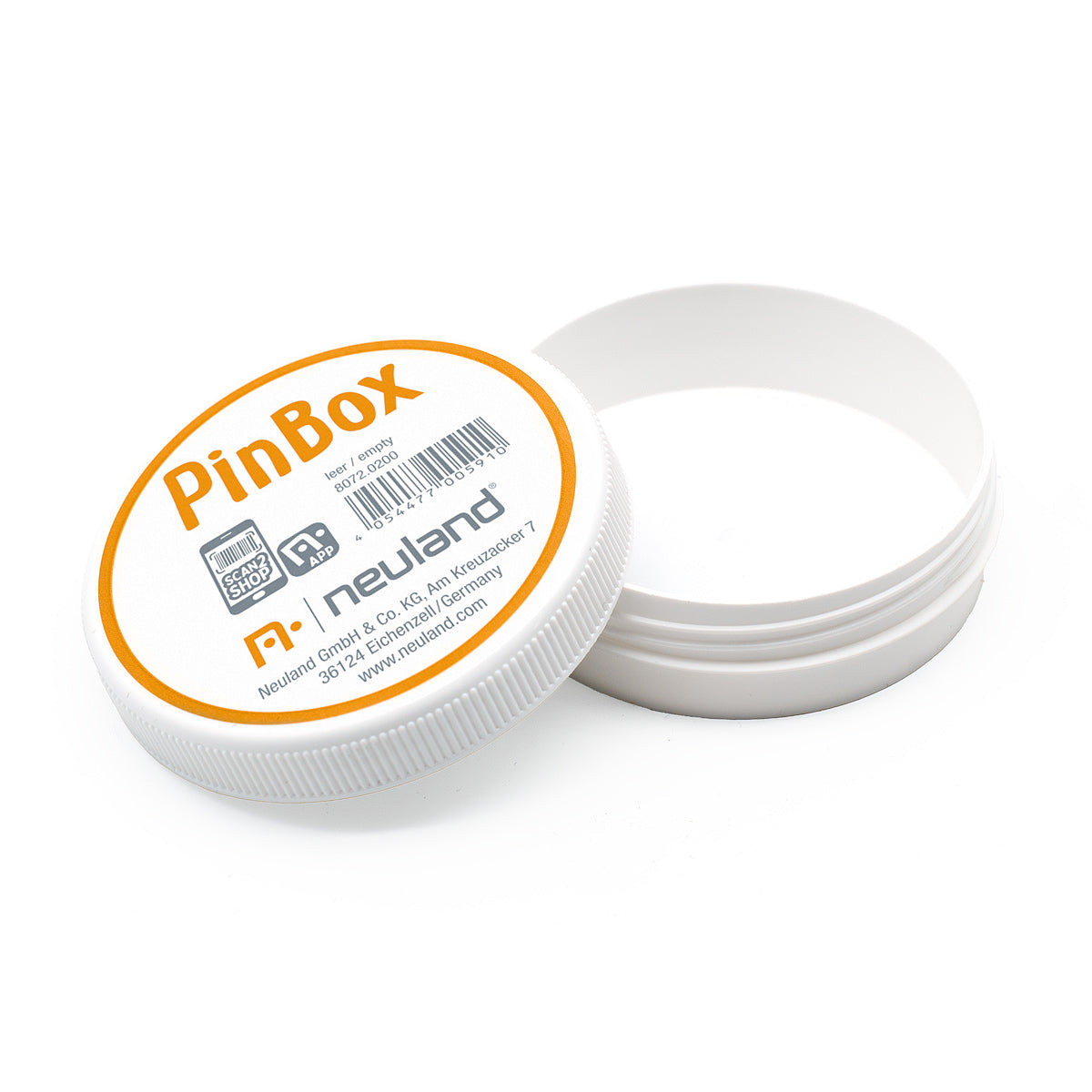 neuland-pinbox-nadeldose-mit-2-magneten-ohne-inhalt image 1