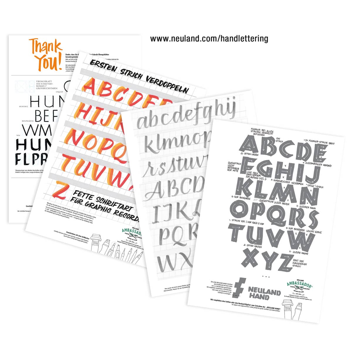 neuland-schreib-bungsblock-handlettering-learning-pad-to-go-a4-quer image 4