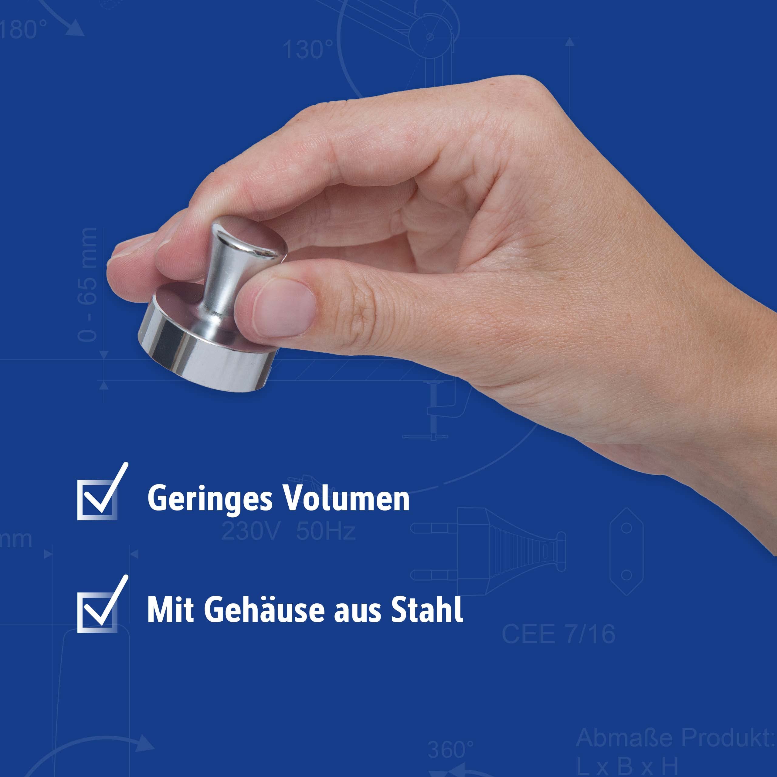 maul-neodym-kegelmagnet-silber-22-kg-haftkraft-2er-set image 5