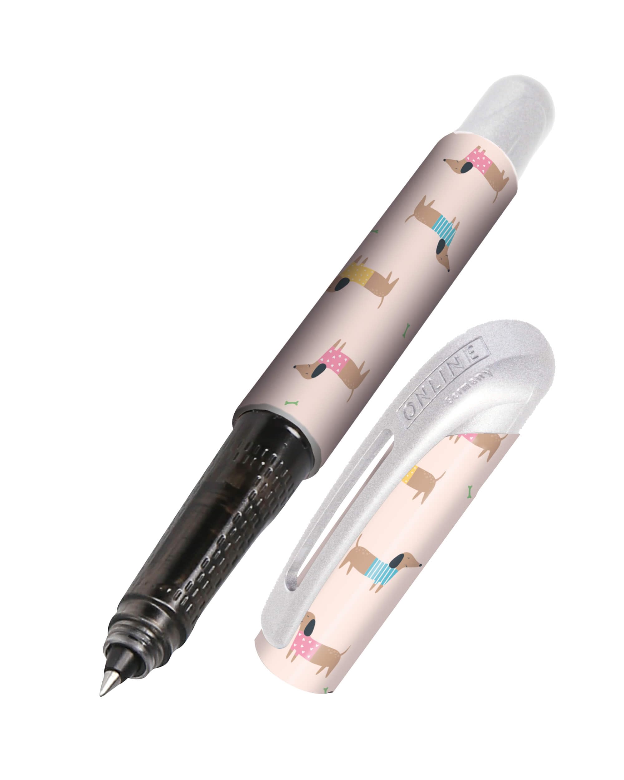 online-college-tintenroller-dackel-f-r-rechts-und-linksh-nder-0-5-mm image 1