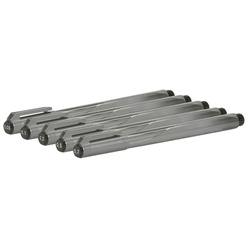ecobra-pigmentliner-schwarz-3-strichst-rken-set image 1