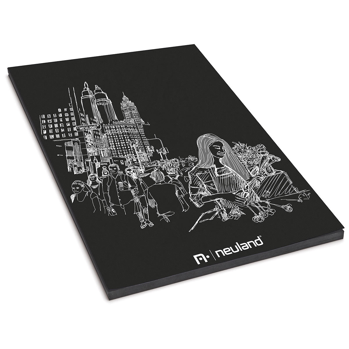 neuland-mynotepad-notizblock-schwarz-din-a4 image 1