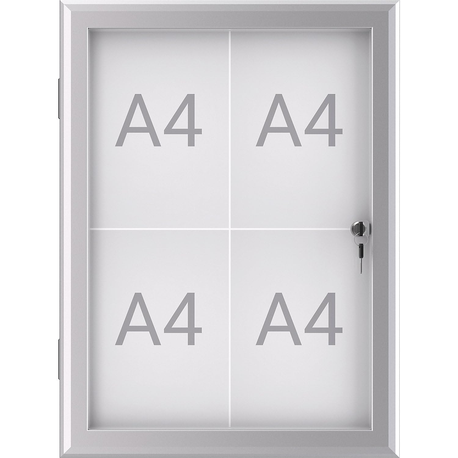 maulexcite-schaukasten-silber-f-r-12x-a4-querformat-abschlie-bar image 2