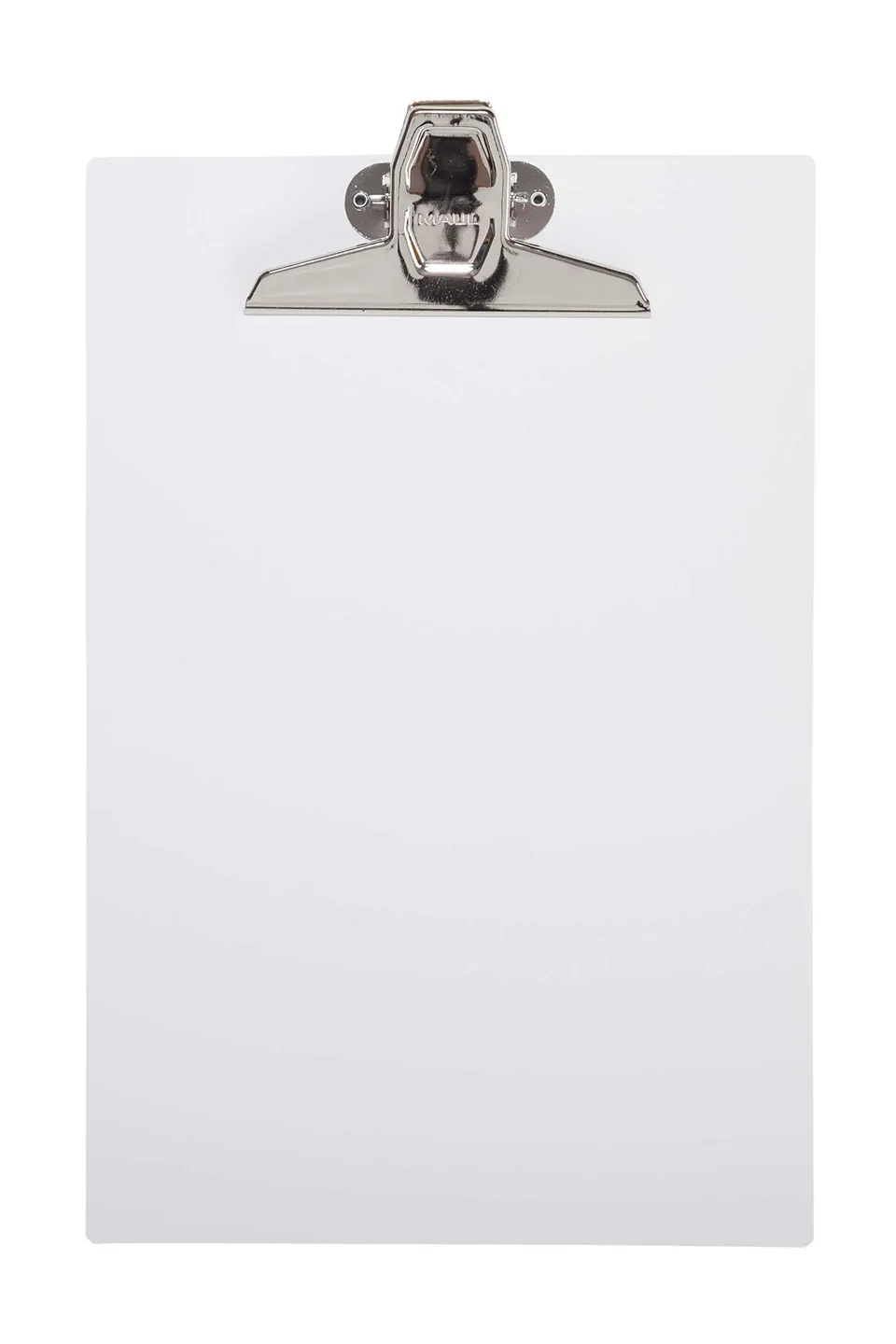 maul-klemmbrett-a4-wei-mit-metall-klemmer-klemmweite-2-cm image 1
